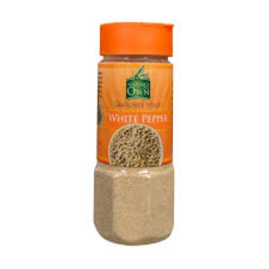 NATURE'S OWN WHITE PEPPER GROUND 50G